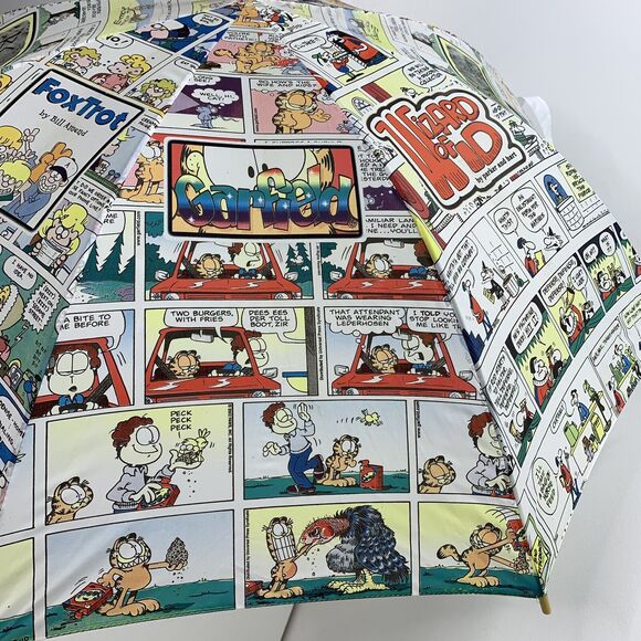 Large Vintage Umbrella Newspaper Florida Comic Strip Garfield Wizard ID FoxTrot - Picture 6 of 11